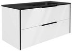 FACKELMANN Waschplatz-Set &raquo;Flair&laquo;, inkl. Gussmarmorbecken Schwarz,...