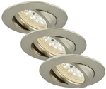 BRILONER Einbauleuchte &raquo;ATTACH&laquo;, 5,5 W, Einbautiefe: 3 cm - silberfarben