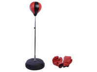 HOMCOM Punchingball-Set, rot/schwarz, BxHxL: 43 x 145 x 43 cm