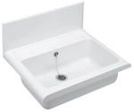 CORNAT Ausgussbecken, Breite: 55 cm, wei&szlig; - weiss