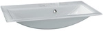 FACKELMANN Waschbecken &raquo;Glas&laquo;, BxHxT: 80x14,3x50,1 cm - weiss