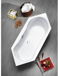 OTTOFOND Eckwanne &raquo;Ravenna&laquo;, BxHxL: 80 x 44,5 x 190 cm, sechseckig - weiss