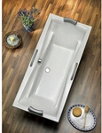 OTTOFOND Badewanne &raquo;Atlanta Duo&laquo;, BxHxL: 80 x 44 x 180 cm, K&ouml;rperform - weiss