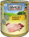 MAC'S Hunde-Nassfutter, Huhn/Cranberry, 6 Dosen