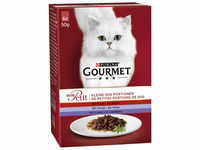 Gourmet Katzen-Nassfutter, 8 Stück, je 6x50 g