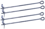 WEKA Bodenanker &raquo;Tabaluga&laquo;, , BxHxL: 1 x 4 x 52 cm, 4 St&uuml;ck - silberfarben