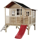 EXIT Toys Spielturm &raquo;Loft Spielh&auml;user&laquo;, BxHxT: 190 x 215 x 322 cm, natur