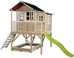 EXIT Toys Spielturm &raquo;Loft Spielh&auml;user&laquo;, BxHxT: 190 x 253 x 382 cm, natur