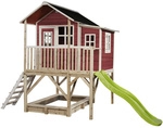 EXIT Toys Spielturm &raquo;Loft Spielh&auml;user&laquo;, BxHxT: 190 x 253 x 382 cm, rot