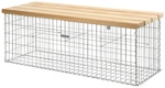 BELLISSA Gabionenbank &raquo;Profi&laquo;, BxHxL: 55 x 54 x 155 cm, Douglasienholz/Stahl -