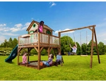 AXI Spielturm &raquo;Liam&laquo;, BxHxT: 613 x 291 x 277 cm, Holz, braun/gr&uuml;n