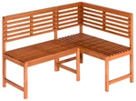 MERXX Eckbank &raquo;Salerno&laquo;, Holz, 3-Sitzer, BxHxT: 100 x 90 x 142 cm - braun