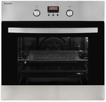Exquisit Einbau-Backofen &raquo;EBE 65-1H&laquo;, 58 l, metall, silbergrau - silberfarben