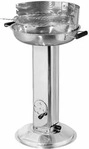 TEPRO Holzkohlegrill Hartford, Grillfl&auml;che: 38 x 38 cm, Edelstahl, silber -...