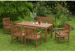MERXX Gartenm&ouml;belset &raquo;Santos&laquo;, 6 Sitzpl&auml;tze, Eukalyptusholz - beige