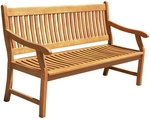 GARDEN PLEASURE Gartenbank &raquo;New Jersey&laquo;, Holz, BxHxT: 158 x 90 x 68 cm - braun