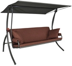 ANGERER FREIZEITM&Ouml;BEL Hollywoodschaukel &raquo;Elegance Joy&laquo;, 3-Sitzer, inkl. Auflagen -