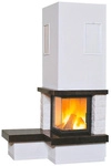HARK Kaminbausatz &raquo;Nebraska&laquo;, weiss, Marmor, 8 kW
