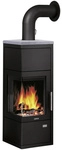 JUSTUS Kaminofen &raquo;Diego W+&laquo;, steingrau, Stahl, 6 kW - schwarz