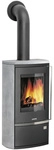JUSTUS Kaminofen &raquo;Reno R&laquo;, schwarz/grau, Speckstein, 6 kW, Dauerbrand geeignet