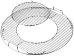WEBER Grillrost, Stahl, Breite: 55 cm - silberfarben
