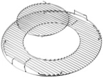 WEBER Grillrost, Stahl, Breite: 55,9 cm - silberfarben
