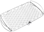 WEBER Fisch- und Gem&uuml;sehalter, gro&szlig;, Edelstahl - silberfarben