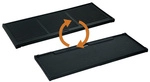 ENDERS Grill-Wendeplatte, Emailliertes Gusseisen, HxLxT: 1,5 x 44,5 x 20 cm - schwarz