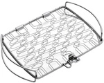 WEBER Fisch- und Gem&uuml;sehalter, Edelstahl, BxHxT: 28 x 5,3 x 24,5 cm - silberfarben