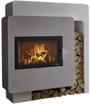 HAAS & SOHN Kaminbausatz &raquo;Arlberg&laquo;, grau, 8 kW, Zeitbrand geeignet