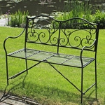 GARDEN PLEASURE Bank, Stahl, BxHxT: 111 x 93 x 54 cm - grau