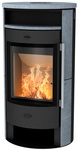FIREPLACE Kaminofen &raquo;Durango&laquo;, grau, Speckstein, 6 kW - schwarz