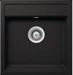 SCHOCK K&uuml;chensp&uuml;le, Nemo N-100S Nero, Granit | Komposit | Quarz, 49 x 51 - schwarz