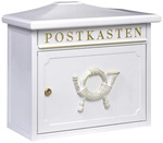 BURG W&Auml;CHTER Briefkasten &raquo;Sylt&laquo;, Stahl, wei&szlig; - weiss
