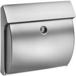 BURG W&Auml;CHTER Briefkasten &raquo;Classico&laquo;, gew&ouml;lbt, Kunststoff, silberfarben