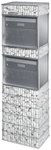 BELLISSA Briefkastengabione &raquo;Spl&uuml;gen&laquo;, BxHxL: 31 x 145 x 44 cm, Blech/Stahl -