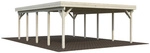 PALMAKO Doppelcarport &raquo;Karl&laquo;, Au&szlig;enma&szlig; BxT: 600 x 762 cm, natur - beige