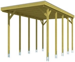 SKANHOLZ Carport &raquo;Friesland Caravan 2&laquo;, BxT: 397 x 708 cm, Firsth&ouml;he: 371 cm,