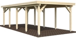 PALMAKO Einzelcarport &raquo;Karl&laquo;, Au&szlig;enma&szlig; BxT: 360 x 762 cm, natur - beige