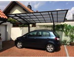 XIMAX Einzelcarport &raquo;Portoforte&laquo;, Typ 60, Au&szlig;enma&szlig; BxT: 270,4 x 495,4 cm, braun