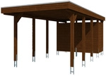 SKANHOLZ Carport &raquo;Friesland Set 2&laquo;, BxT: 314 x 708 cm, Firsth&ouml;he: 241 cm,