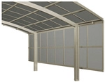 XIMAX Carport Zubeh&ouml;r &raquo;Seitenwand&laquo;, B x H: 6 x 149,5 cm, edelstahlfarben -