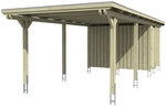 SKANHOLZ Carport &raquo;Emsland&laquo;, BxT: 354 x 846 cm, Firsth&ouml;he: 238 cm, unbehandelt -