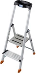 KRAUSE Stufen-Stehleiter &raquo;MONTO Sepuro&laquo;, 2 Sprossen, Aluminium - silberfarben