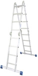 KRAUSE Universalleiter &raquo;STABILO&laquo;, 16 Sprossen, Aluminium - silberfarben