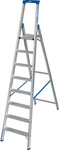KRAUSE Stufen-Stehleiter &raquo;STABILO&laquo;, 8 Sprossen, Aluminium - silberfarben