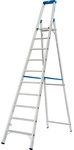 KRAUSE Stufen-Stehleiter &raquo;STABILO&laquo;, 10 Sprossen, Aluminium - silberfarben
