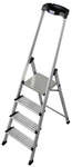 KRAUSE Stufen-Stehleiter &raquo;MONTO Safety PlusLine&laquo;, 4 Sprossen, Aluminium -
