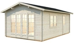 PALMAKO Blockbohlenhaus &raquo;Irene&laquo;, Holz, BxHxT: 426 x 276 x 598 cm (Au&szlig;enma&szlig;e inkl.