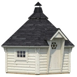 PALMAKO Grillkota &raquo;Eva&laquo;, Holz, natur, BxT: 429 x 372 cm - beige